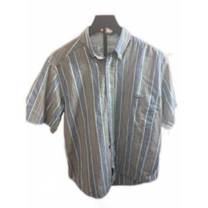 Vintage 90's Brittania Men's Short Sleeve Casual‎ Stripe Shirt Medium